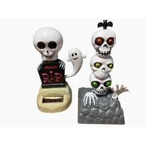 Halloween Solar-Powered Dancing Skeletons & Ghosts Set